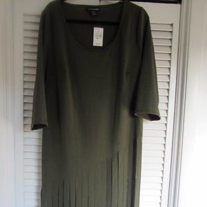 NWT Ashley Stewart Fringe Top; Size 14/16